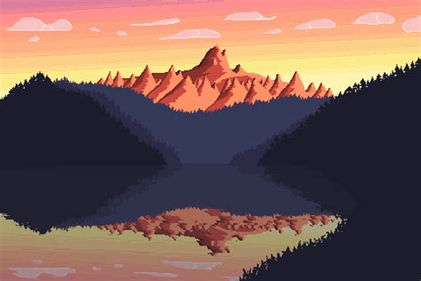 Mountains : PixelArt