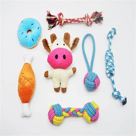 Dog chew toys set 7 pc - My Happy Pets Boutique