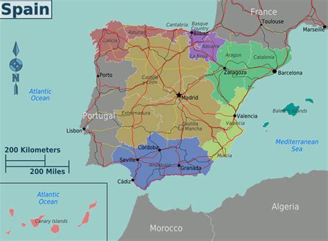 Maps of Spain : Worldofmaps.net - online Maps and Travel Information