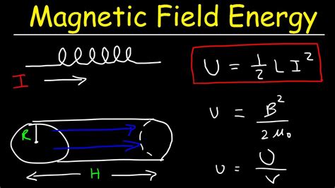 Energy Stored In an Inductor - Magnetic Field Energy Density - YouTube