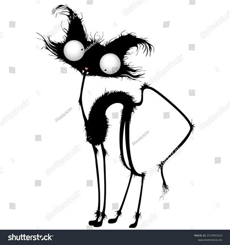 Cat Crazy Funny Cartoon Character Vector Stock Vector (Royalty Free ...