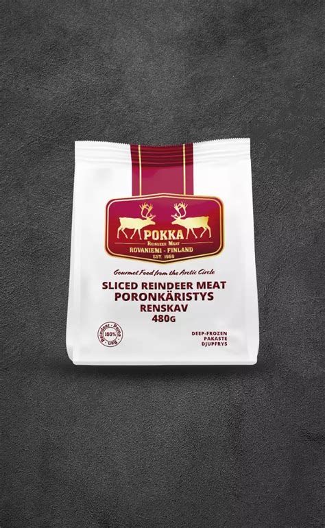 Sliced Reindeer Meat - 480 grams - 90% - Pokka Reindeer Meat