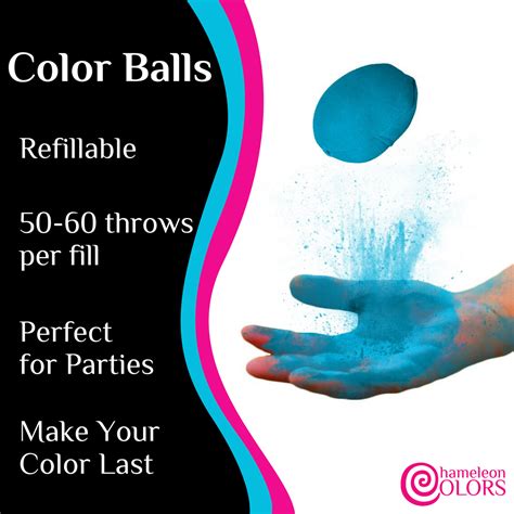 Color Powder Balls | 10 Balls in 10 Colors | Chameleon Colors