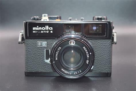 Minolta Hi Matic E 35mm RF Camera Clad Seals Film Battery Tested