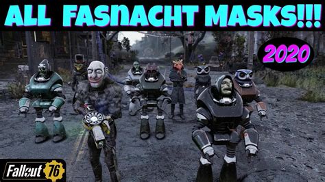 Fallout 76: All Fasnacht Masks! 2020 - YouTube