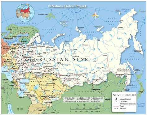 Soviet Union Countries Map - Sibel Drusilla