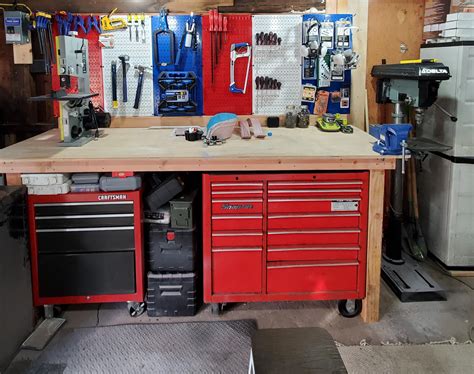 My garage workbench : r/Workbenches