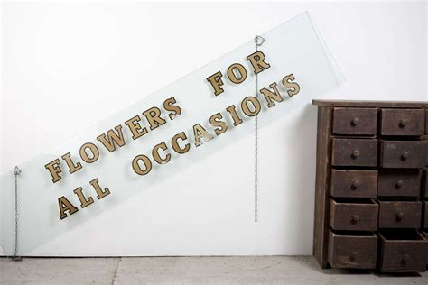 Vintage florist's shop sign - flowers for all occasions in Shop home