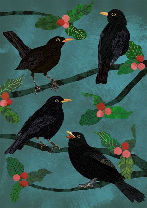 Twelve Days of Christmas Four Colly Birds / Four Calling | Etsy UK ...