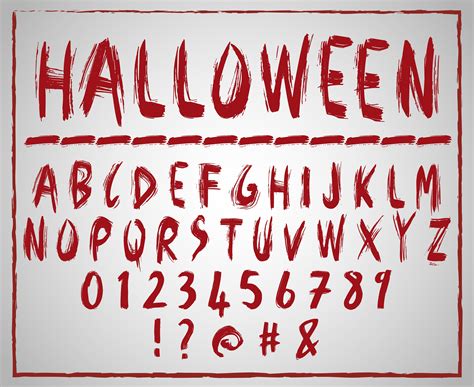 Halloween Number Fonts