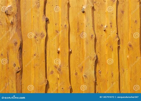 Natural Edge Wood Wall Cedar Plank Rough Wooden House Stock Photo ...