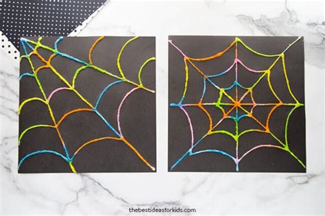 Salt Painted Spiderweb - The Best Ideas for Kids