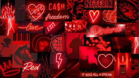 [100+] Neon Red Aesthetic Backgrounds | Wallpapers.com