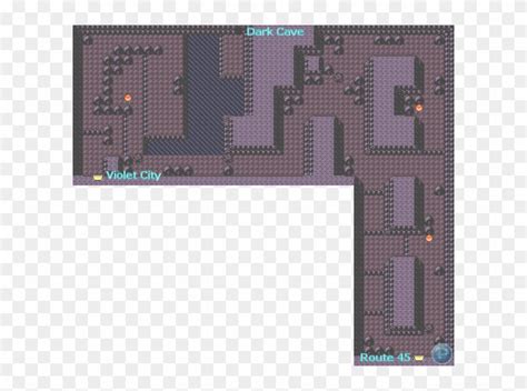 [ Second Section ] - Pokemon Crystal Dark Cave Layout, HD Png Download ...