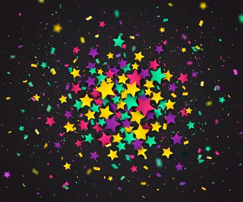 Premium Vector | Colorful confetti of stars background