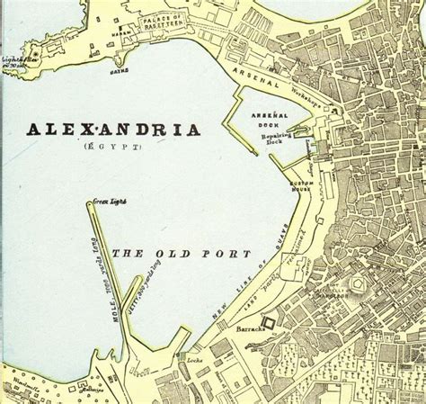 1896 Antique Alexandria Map Gallery Wall Art City Map of Alexandria ...