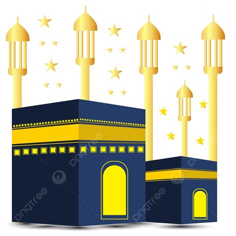 Hajj Pilgrimage Mecca Vector Hd PNG Images, Islamic Pilgrimage To Mecca ...