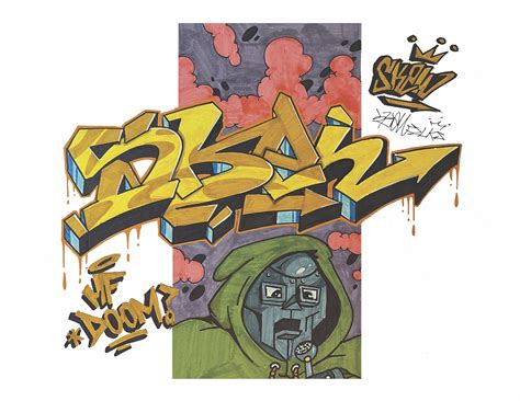 MF DOOM Graffiti Print 8.5x11 - Etsy