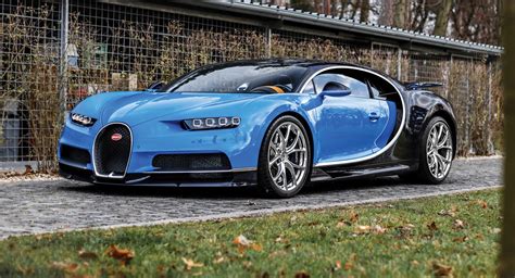 Early Two-Tone Blue Bugatti Chiron Heading To Paris Auction