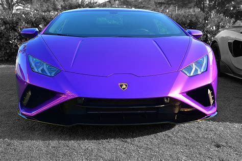 Purple Lambo Huracan EVO Photograph by Don Columbus - Pixels