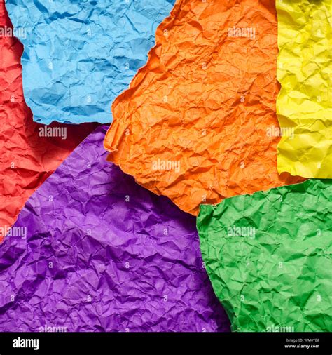 colour crumpled paper texture background Stock Photo - Alamy