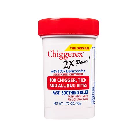 Chiggerex 2x Medicated Ointment: Chiggers, Mosquito, Bug Bites, 1.75oz ...