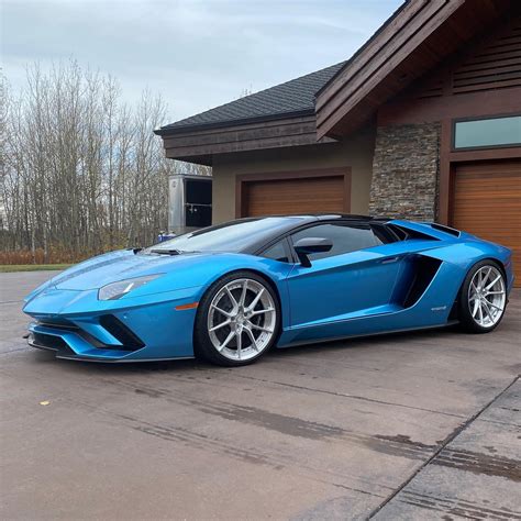 Lamborghini Aventador S Blue ANRKY AN22 Wheel | Wheel Front