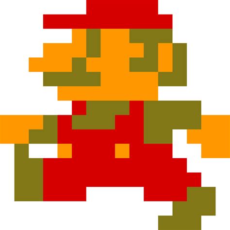 Super Mario 8 Bit Sprite Grid