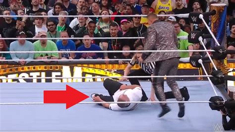 Shane McMahon suffers leg injury at WrestleMania