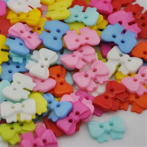 10/50/100pcs fashion mix colors cute butterfly sewing buttons Baby/Kid ...