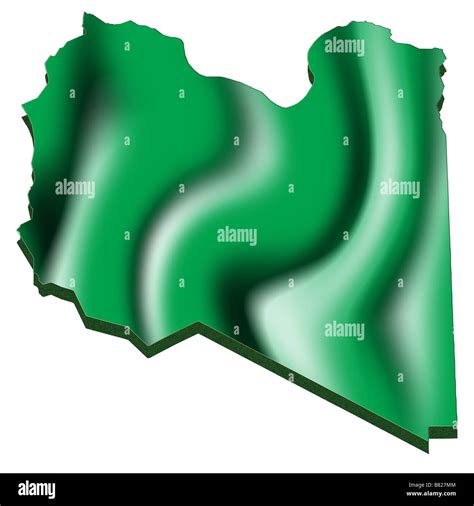 Libya map Cut Out Stock Images & Pictures - Alamy