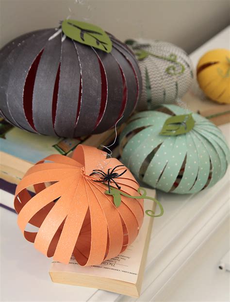 easy patterned paper pumpkins {kids can do it!} - It's Always Autumn