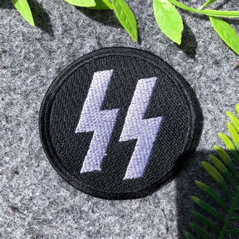 Ss Schutzstaffel Logo Round Round Emblem Embroidery Sewing High Quality ...