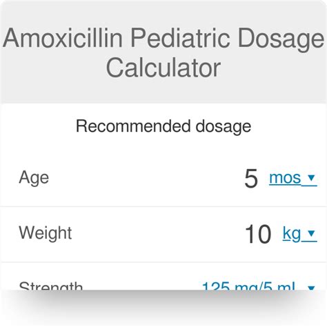 amoxicillin dosage for 2 year old - Captions Graphic