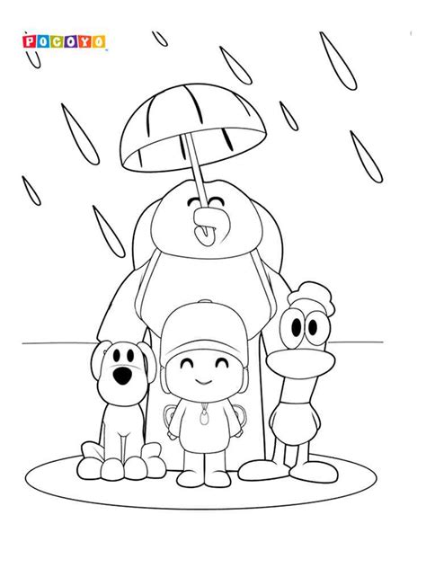 Pocoyo Coloring Pages Free Coloring Pages