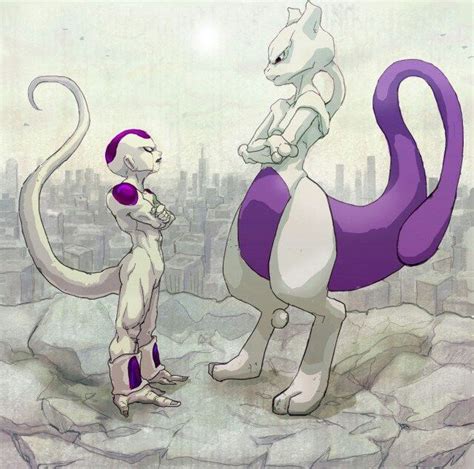 Crossover Mewtwo vs Frieza | Anime dragon ball super, Mew and mewtwo ...