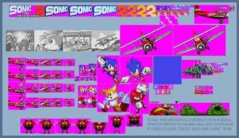 Sonic 2 Beta Title Screen Sprites