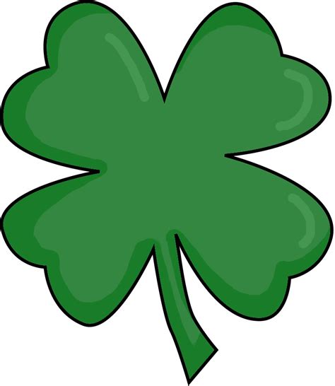 4 leaf clover clipart of shamrocks and four leaf clovers 5 – Clipartix