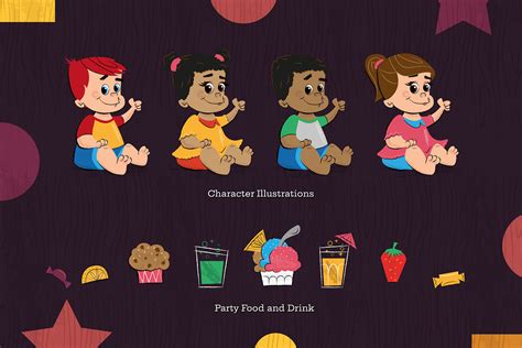 Playtime - Kids Clip Art Set | Custom-Designed Illustrations ~ Creative ...