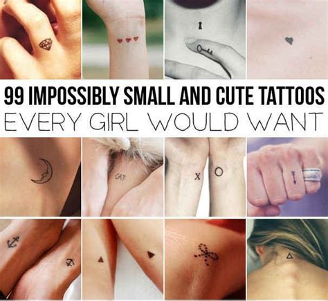 20 Sweet Small Tattoo Ideas for Female - Pretty Designs