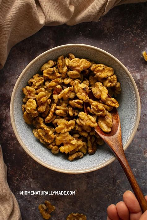 Roasted Walnuts {Quick Yummy Way} - HomeNaturallyMade