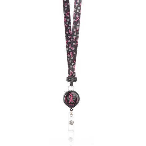 Pink Ladies Cancer Awareness Ribbon Lanyard | BooJeeBeads.com – BooJee ...