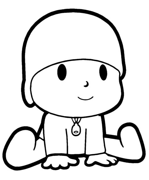 Funny Pocoyo Coloring Pages PDF Free - Coloringfolder.com