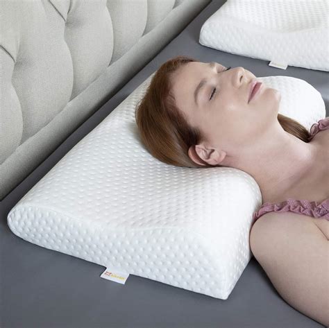 KIZZEN Memory Foam Pillow. Cervical Pillow For Neck Pain. Anti Snoring ...