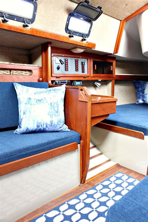 Ahoy! Tour Our Updated Ticon 30 Sailboat Interior - Dans le Lakehouse ...