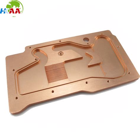 CNC Machined Copper GPU Water Cooling Block Customized Service - China ...