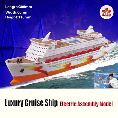 Free shipping DIY Luxury Cruise Ship model Assembled Model Educational ...