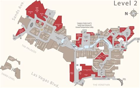 Venetian Hotel Map - Vegas Food & Fun