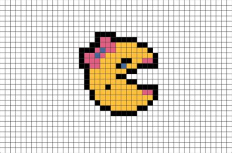 Ms. Pac-Man Pixel Art | Pixel art, Lego art, Cross stitch art