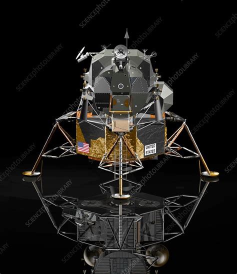 Apollo Lunar Module, illustration - Stock Image - C029/9104 - Science ...